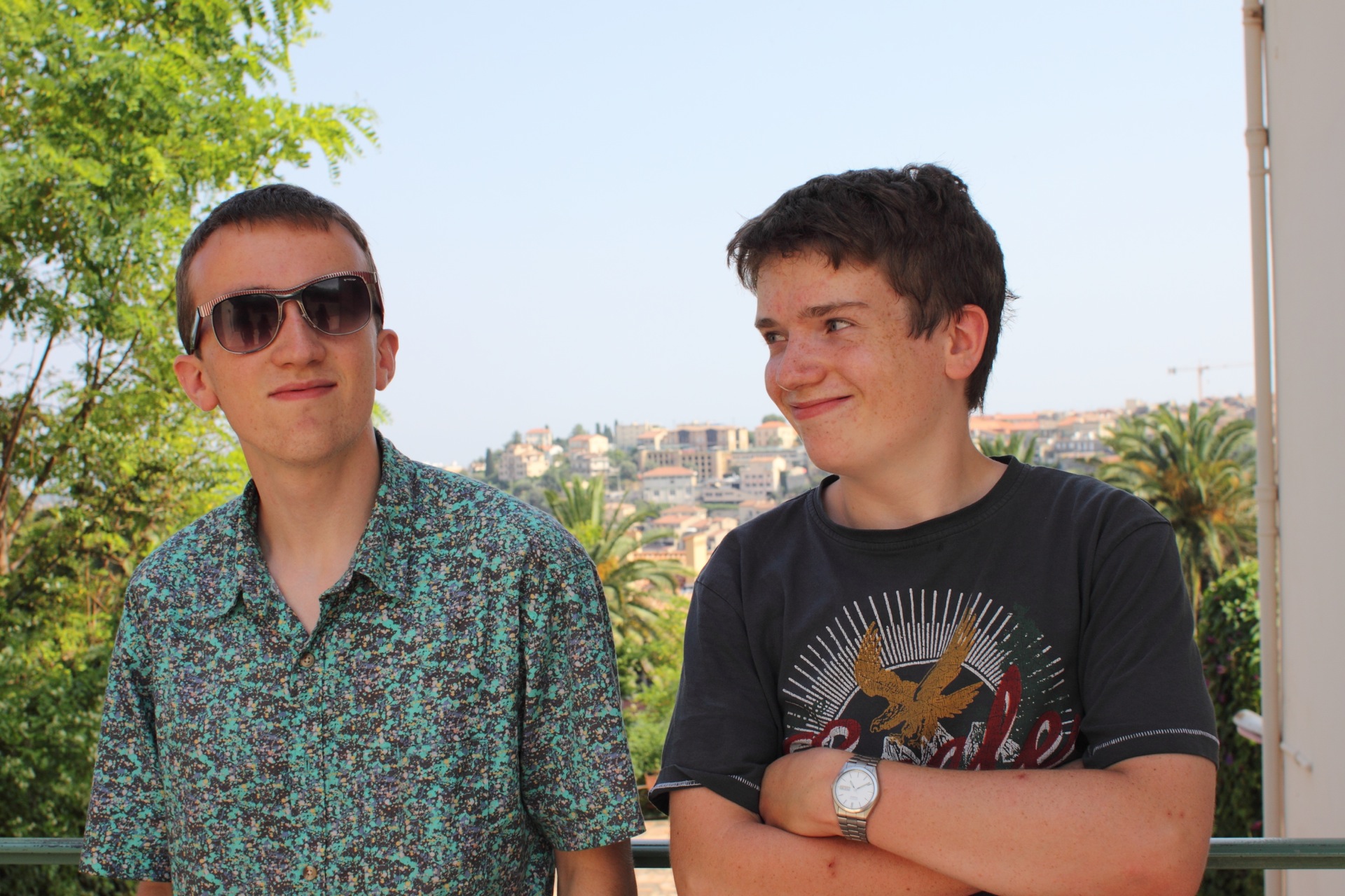 Oliver and Jacob in Vence